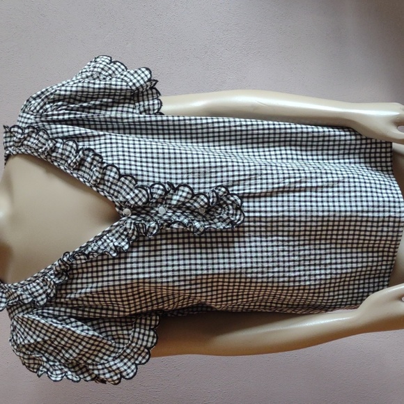 Max Studio gingham top - Picture 2 of 9